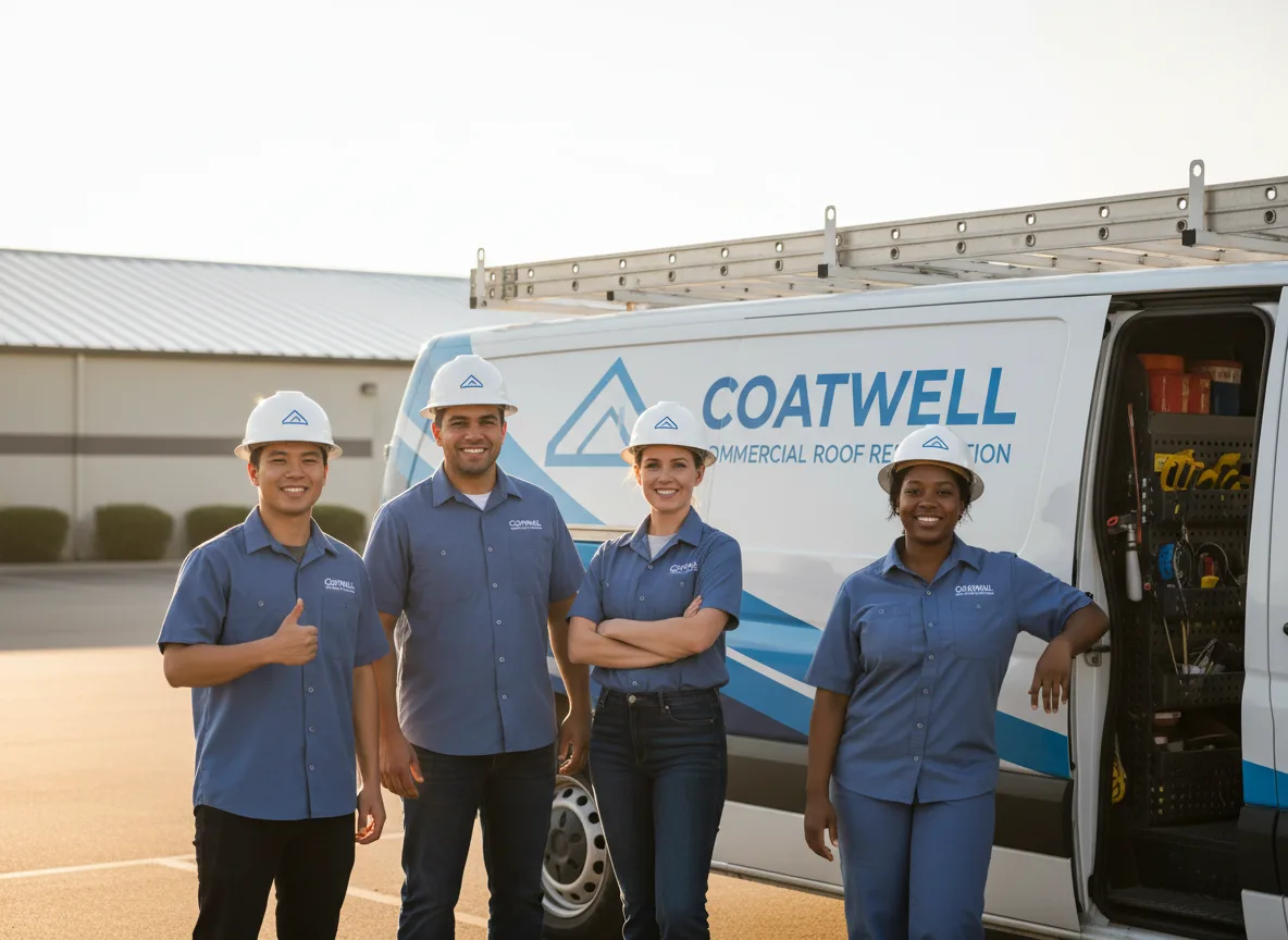 Commercial roof coating company in Bynum, TX