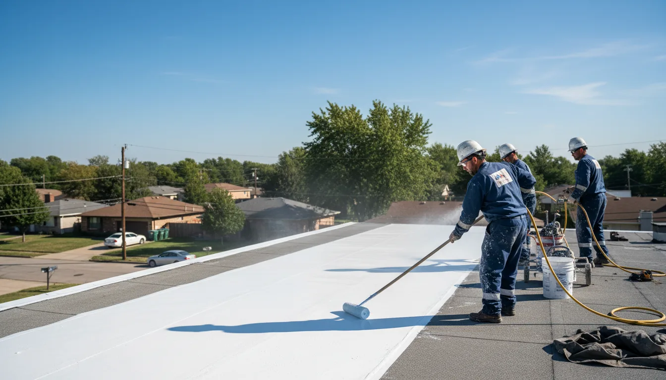 Commercial roof coating in Bynum, TX near me